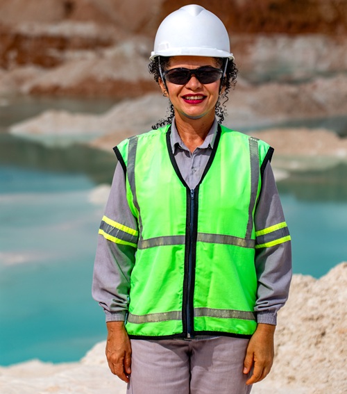 Wagneia da Silva, Equipment Operator in Artemyn kaolin mine, in Brazil