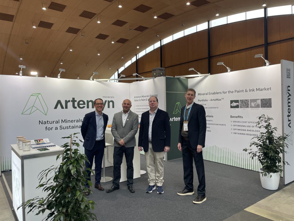 Artemyn’s booth & team at PaintExpo